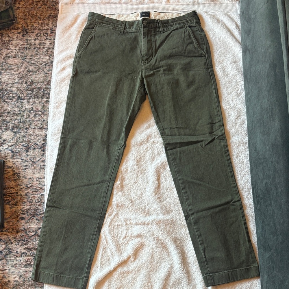 J. Crew Men's Dark Olive Chinos